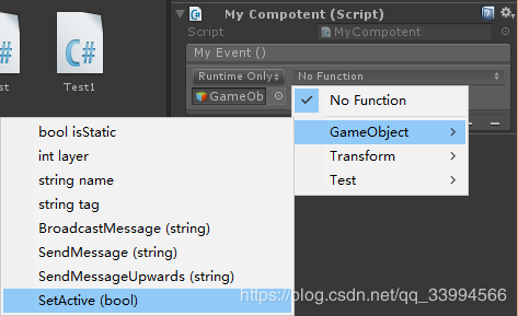 Unity3D仿寫Button面板事件綁定功能