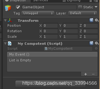 Unity3D仿寫Button面板事件綁定功能