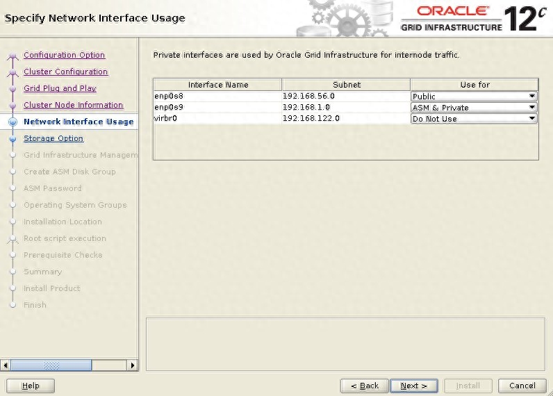 Oracle 12c Release 2 RAC 安裝 Oracle Linux 7
